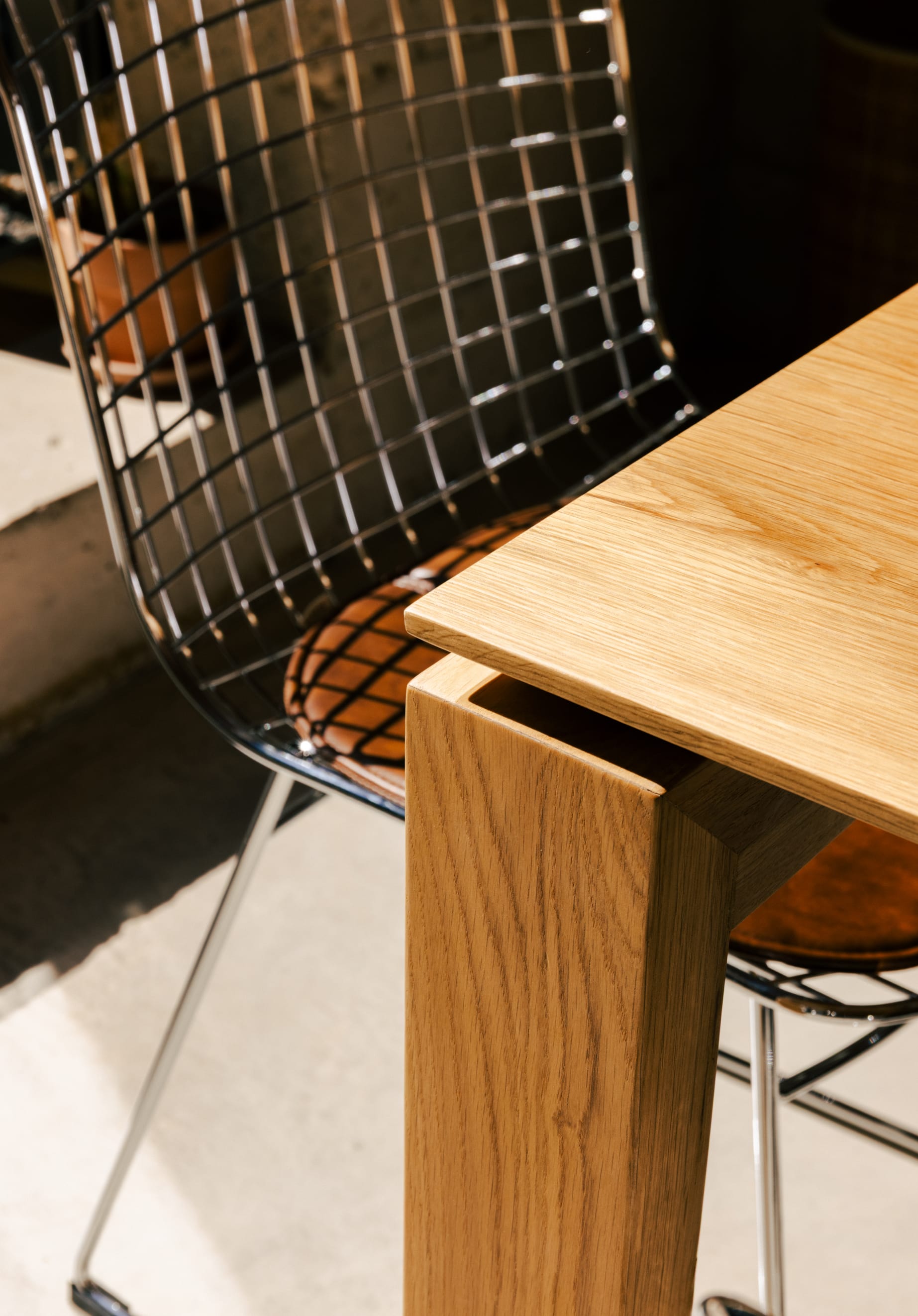 Aras High Back Metal Dining Chair 