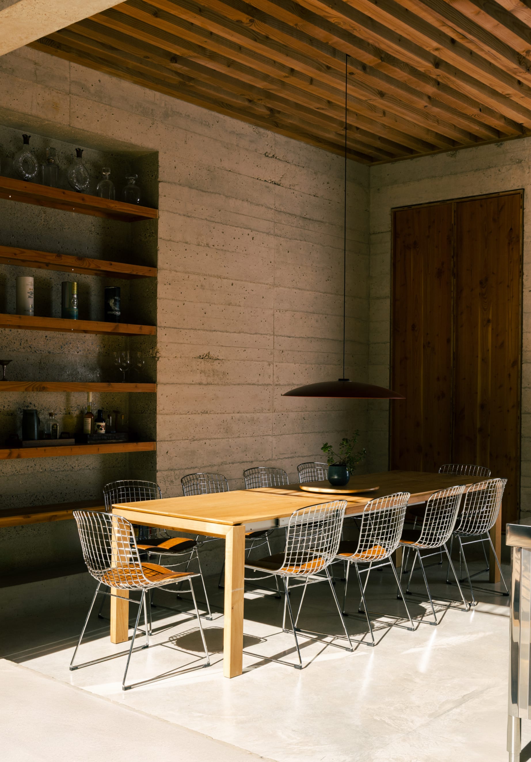 Extendable Rectangular Wooden Dining Table (195-285x90 cm) Deran