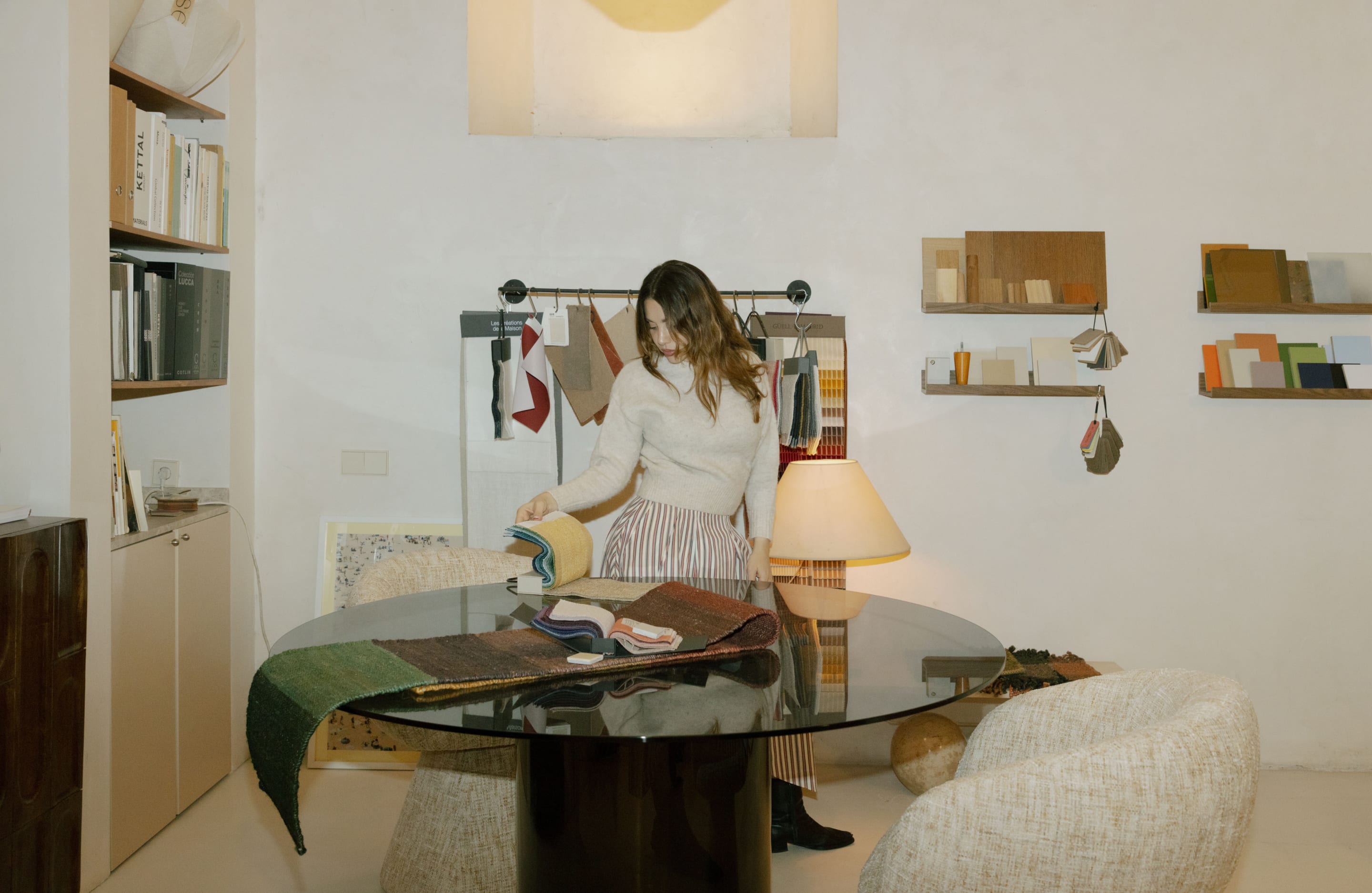 Mesa de Comedor Redonda de Cristal Templado (Ø140 cm) Kolu