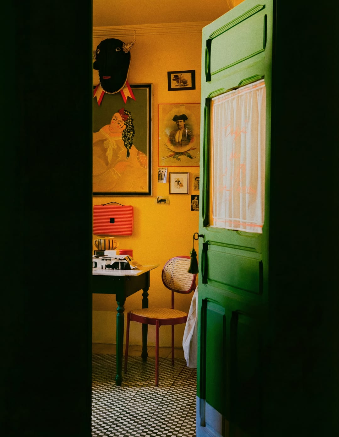 Silla de Comedor de Ratán Natural y Metal Vili