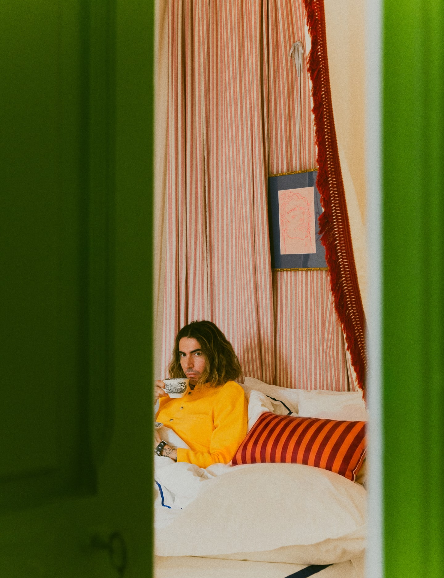 Cojín de Exterior Rectangular de Tela (28x67 cm) Zambi