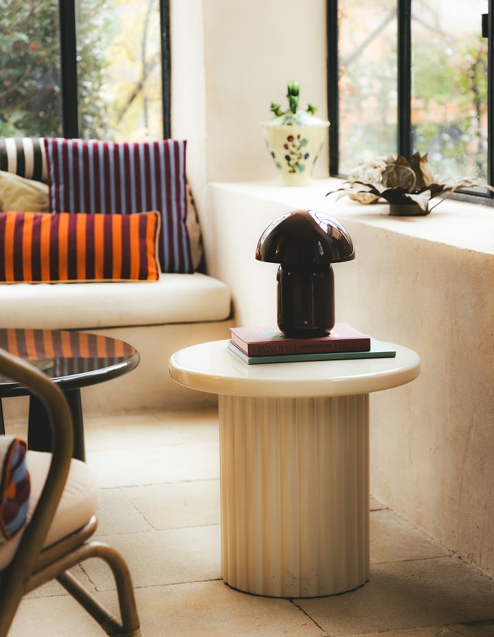 Mesa Auxiliar Redonda de Madera (Ø50 cm) Dewey