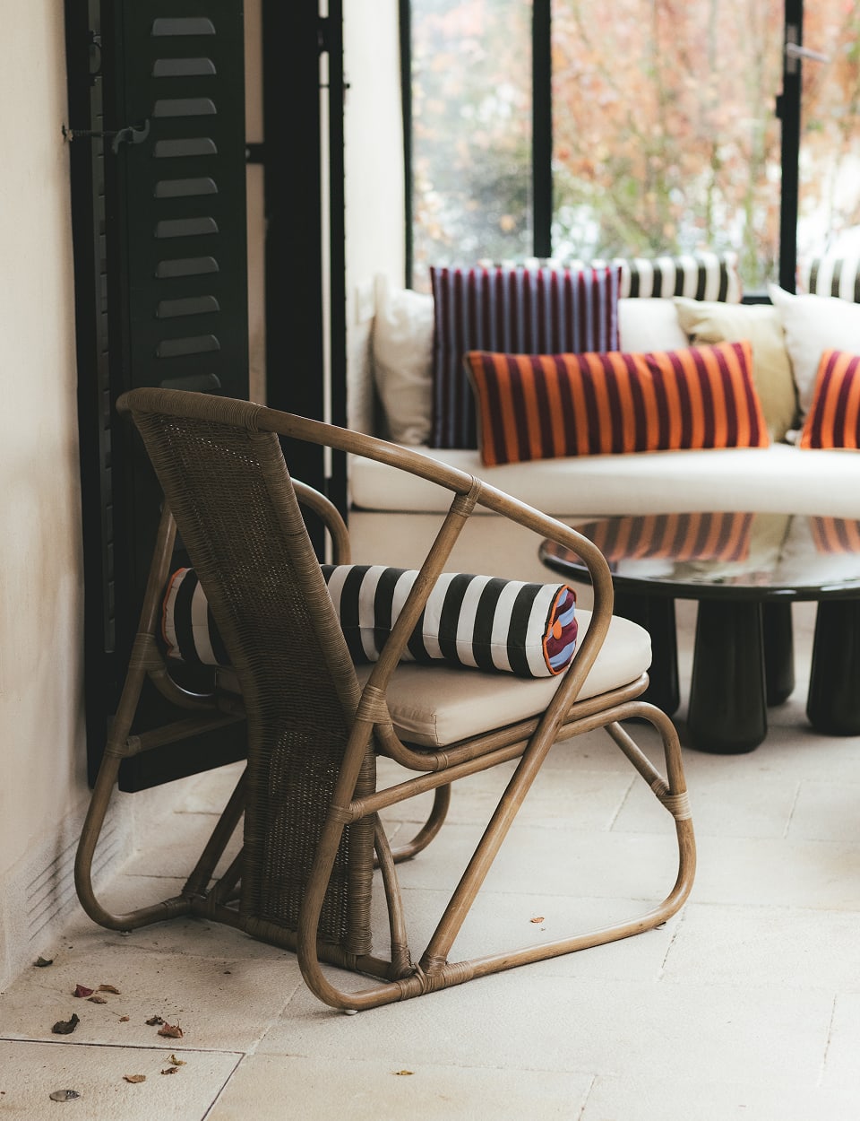 Sillón de Ratán Natural con Cojín Nhua