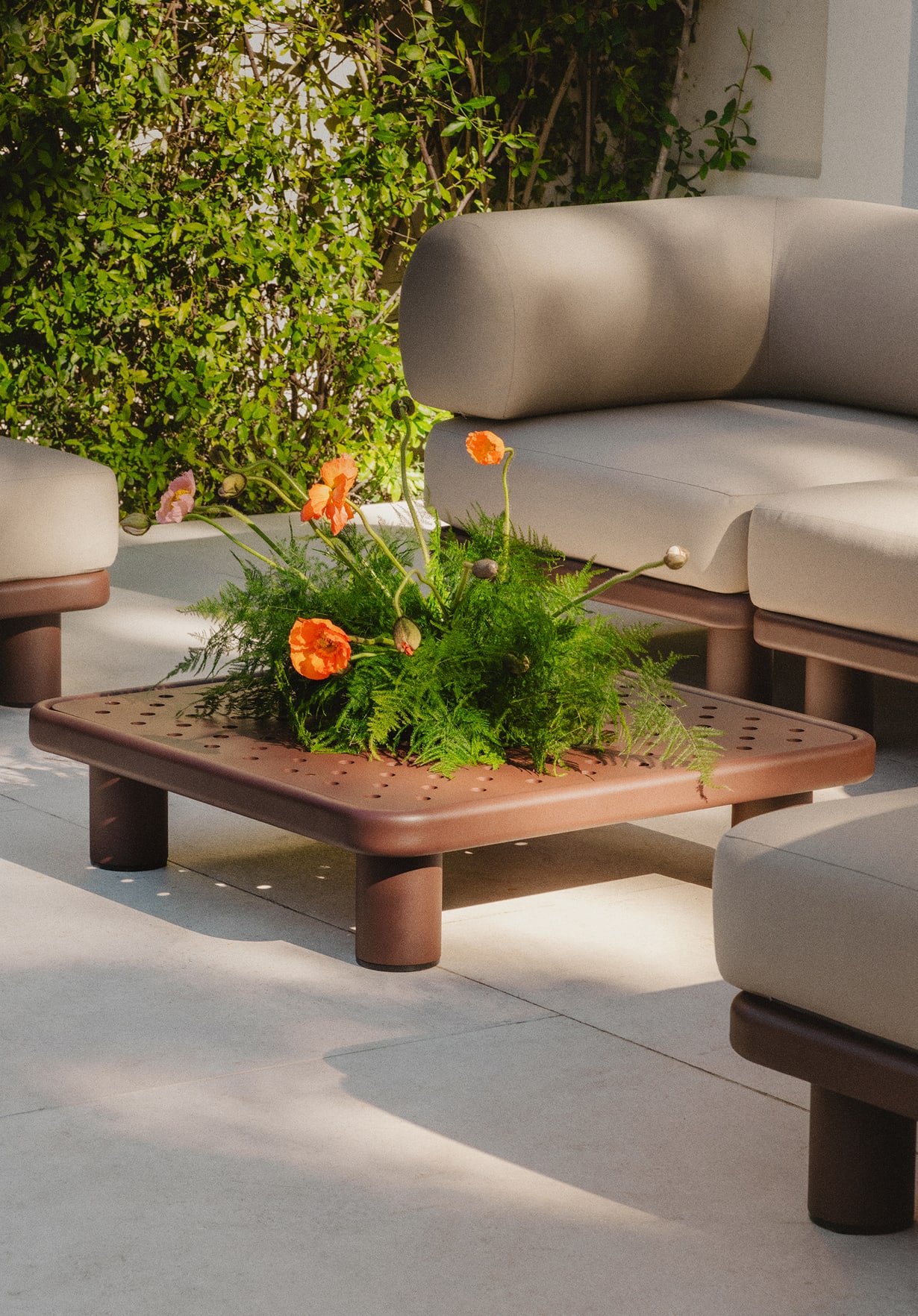 Mesa de Centro Cuadrada de Aluminio (80x80 cm) Lantana