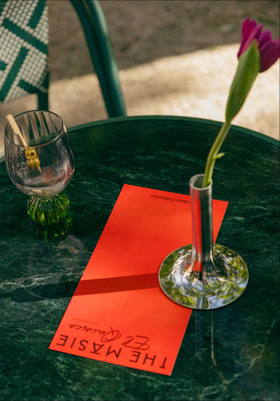 Mesa de Exterior Bistro Redonda de Metal (Ø60 cm) Yona