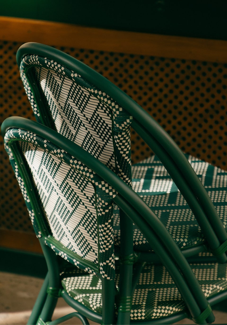 Silla de Exterior de Aluminio y Ratán Sintético Yona Bistro