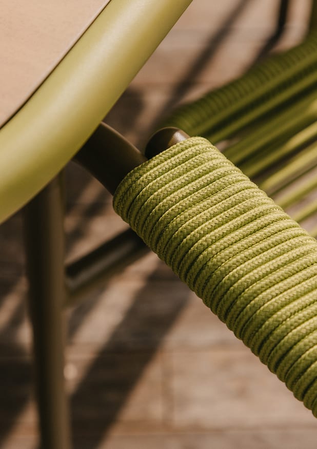 Silla de Exterior de Metal y Cuerda Murna