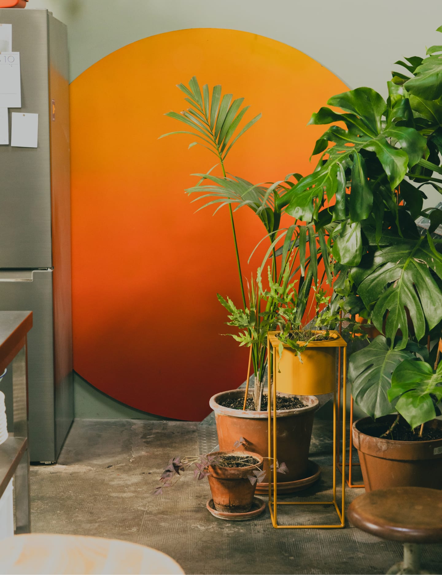 Conjunto 3 Maceteros Redondos de Metal Cosme