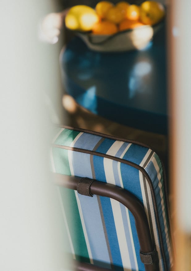 Silla de Comedor de Metal y Tela Edimbra