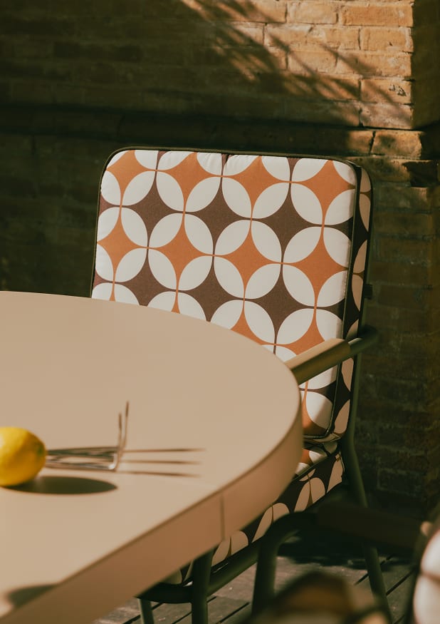 Silla de Exterior de Metal y Tela Edimbra