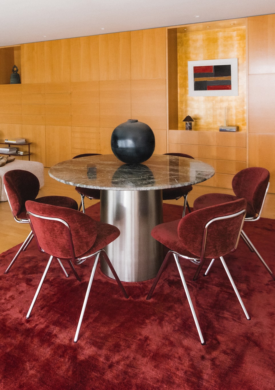 Mesa de comedor redonda Ø130 cm Revna