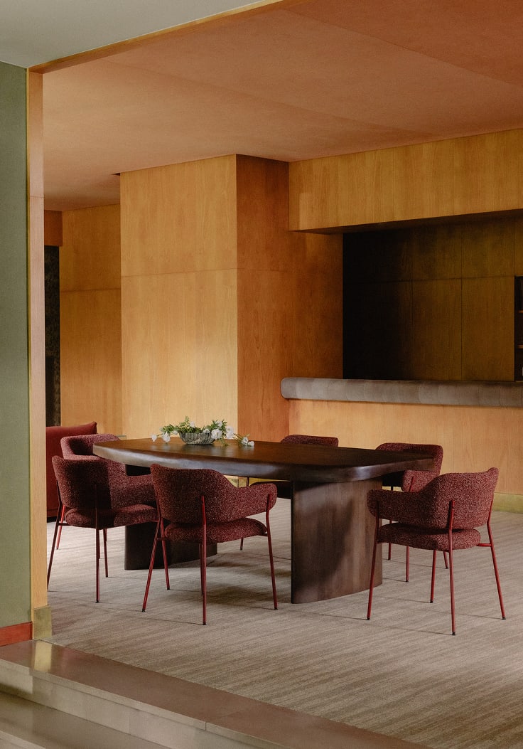 Mesa de comedor rectangular 220x110 cm de madera de mango Orlean