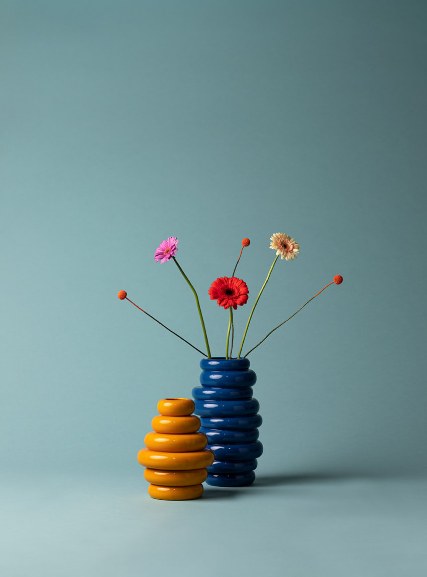 Set 3 Piezas Jarrón y Candelabro Casy