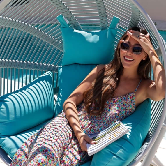 Sillón Hamaca Colgante de Tela Talu