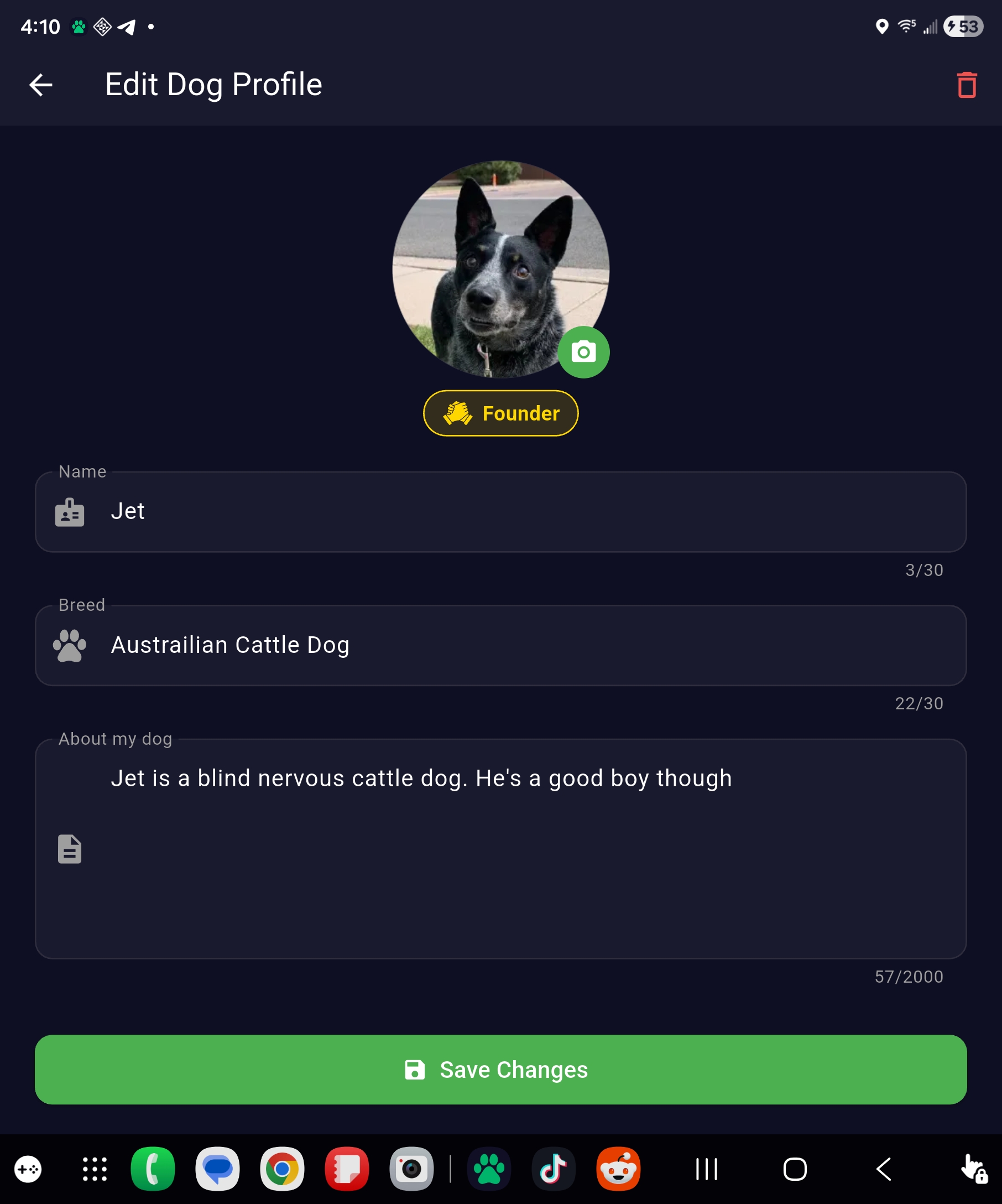 Create a Profile for your Dog