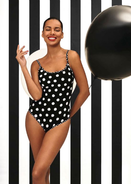 Anita Rosa Faia Elouise Swimsuit: Black - Chantilly Online