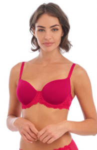 Embrace Lace Contour Bra 853191 In Persian Red