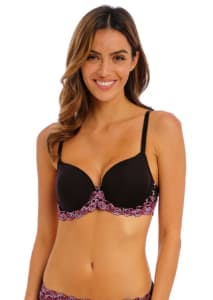 Black 42 H / 42H Underwire Molded Cup Full Coverage Balconette Bra ADORE ME  on eBid Ireland