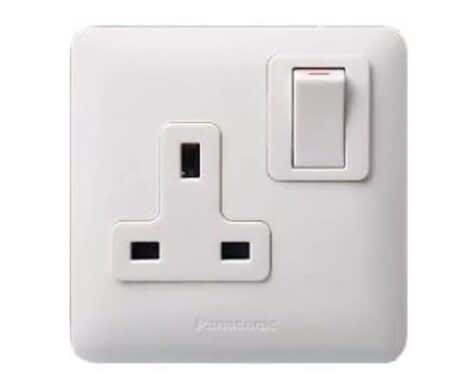 Panasonic 1-Gang 13A SP Switched Socket | WDBA1211-N