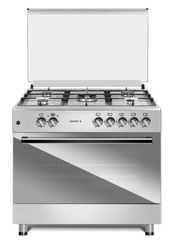 Maxi 5 Burners 60X90 Standing Gas Cooker | Maxi Style 60*90 (5B) Inox