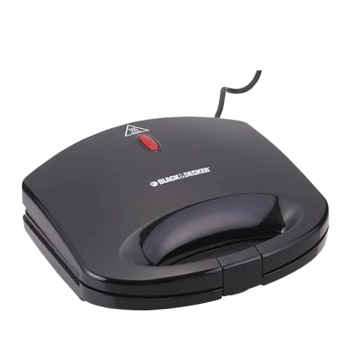 Black+Decker 2 Slice Non Stick Sandwich Maker 600W | TS1000-B5