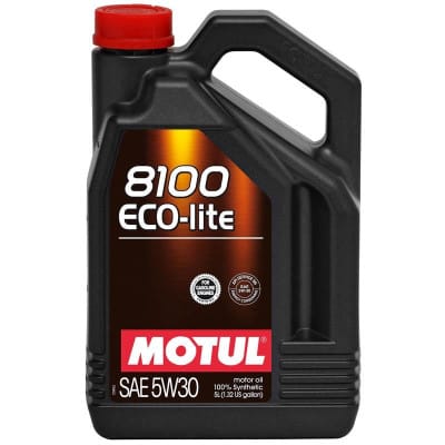 Motul 8100 Eco-Lite Fully Synthetic Engine Oil | 5W-30 (5 Liters)