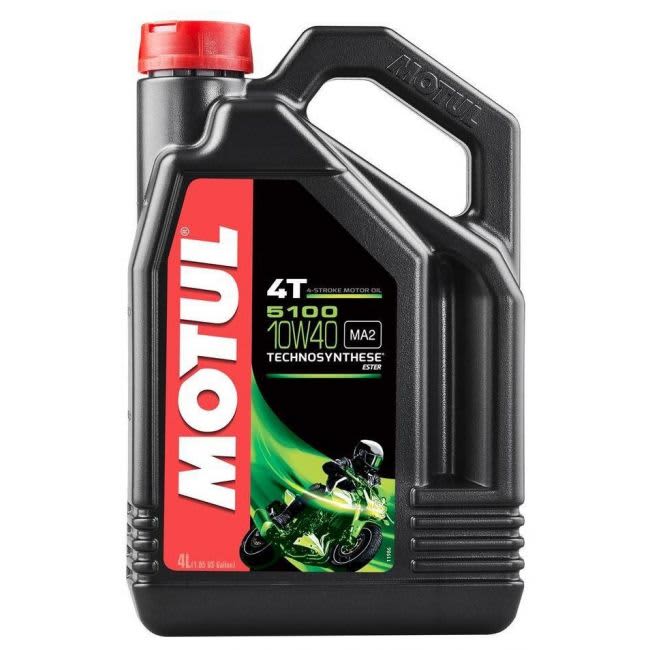 Motul 5100 Technosynthese® Motorcycle Engine Oil | 10W-40 4T (4 Liters)