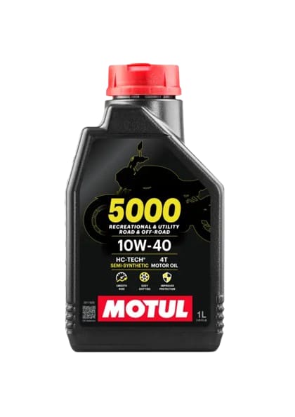 Motul 5000 Semi-Synthetic Motorcycle Engine Oil | 10W-40 4T (1 Liter)