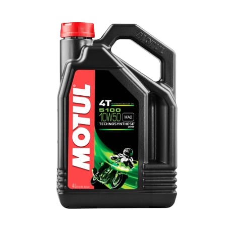 Motul 5100 Technosynthese® Motorcycle Engine Oil | 10W-50 4T (4 Liters)