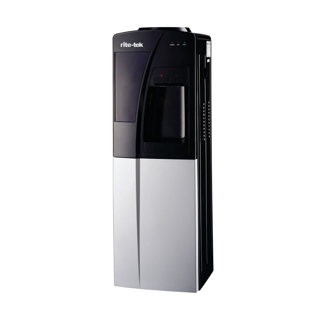 Rite-Tek Water Dispenser 3-Tap (Hot / Cold / Normal), Free-Standing Black | WD720