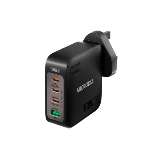 Microdia SmartCube Nano 100W USB-C PD & USB-A Wall Charger With 4-Port(3 Type C & 1 USB-A) | 59870
