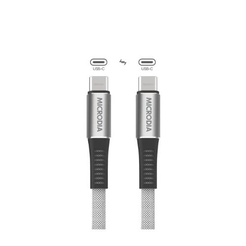 Microdia ExeCable  Shoelace PD60W USB-C to USB-C Charge & Sync Cable 1.3M Long | 62269