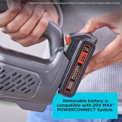 Black+Decker 20V Dustbuster Small Vacuum Cleaner Portable Handheld Cordless Vacuum For Home and Car Rechargeable Battery | BCHV001C1-GB