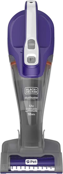 Black+Decker 12V 1.5Ah Li-Ion 400ml Cordless Dustbuster Handheld Vacuum For Home & Car | DVB315JP-GB