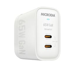 Microdia SMARTCube Nano 65W PD, GaN Pro PPS Charger 2 Port (2 Type-C)
