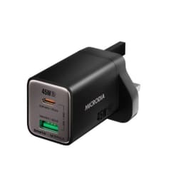 Microdia SmartCube Nano 45W USB-C P D & USB-A Wall Charger Dual-Port(Type C/USB A) | 59867