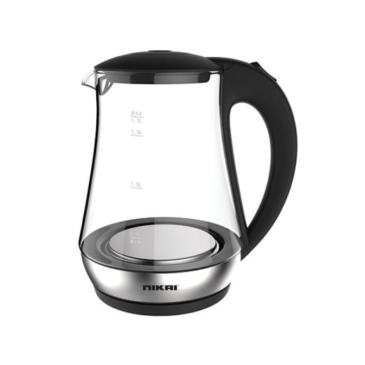 NIKAI 1.7L GLASS STEEL ELECTRIC KETTLE || NK323G