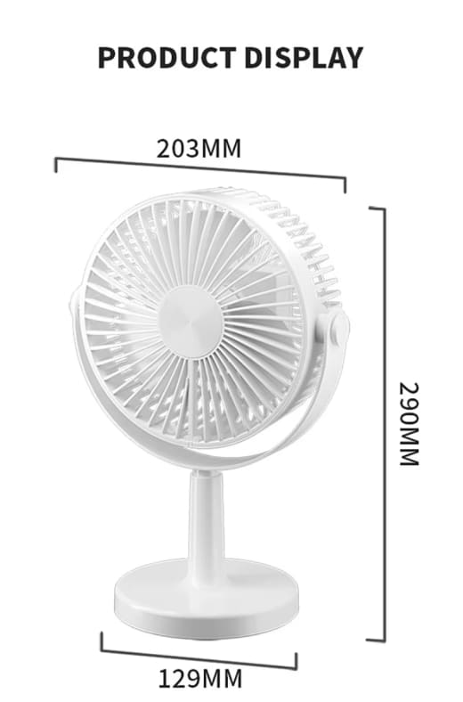 TAIGEXIN 6'' RECHARGEABLE MINI FAN TGX-3603