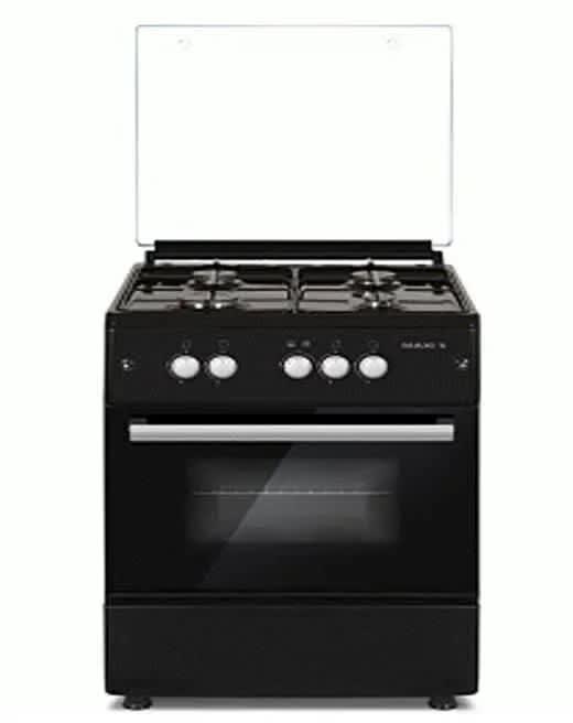 MAXI 4 Burner Gas Cooker Basic Black 60604B | MAXI 6060 4B BASIC BLACK GREY