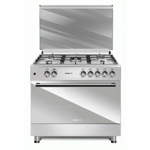 Maxi Style 60X90 5 Burners Standing Gas Cooker | MAXI STYLE 60X90 (5B) INOX