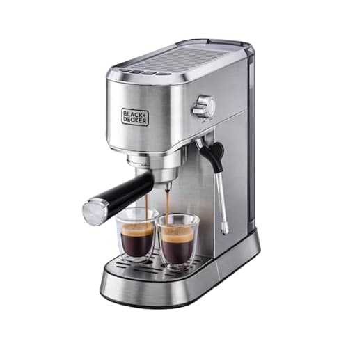 Black+Decker Espresso Coffee Machine 12 Cup Coffee Maker | ECM150-B5