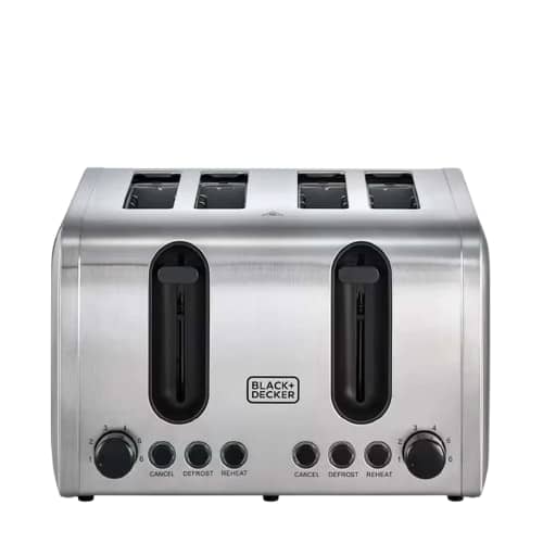 Black+Decker Toaster Stainless Steel 4 Slice | ET444-B5