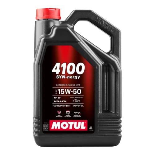 Motul 4100 Syn-Nergy Semi-Synthetic Engine Oil | 15W-50 (5 Liters)