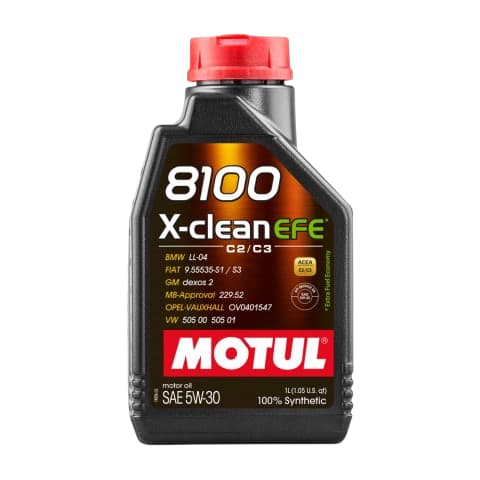 Motul 8100 X-Clean EFE Fully Synthetic Engine Oil | 5W-30 (1 Liter)