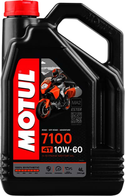 Motul 7100 Fully Synthetic Engine Oil | 10W-60 4T (4 Liters)