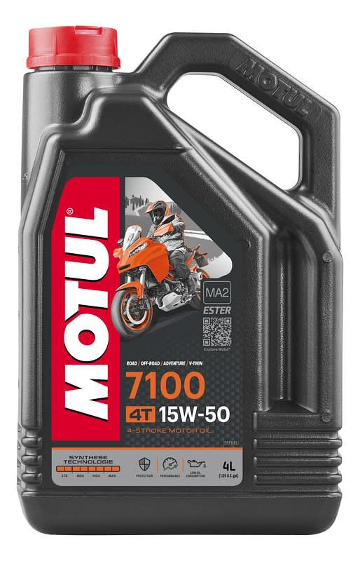Motul 7100 Fully Synthetic Engine Oil | 15W-50 4T (4 Liters)