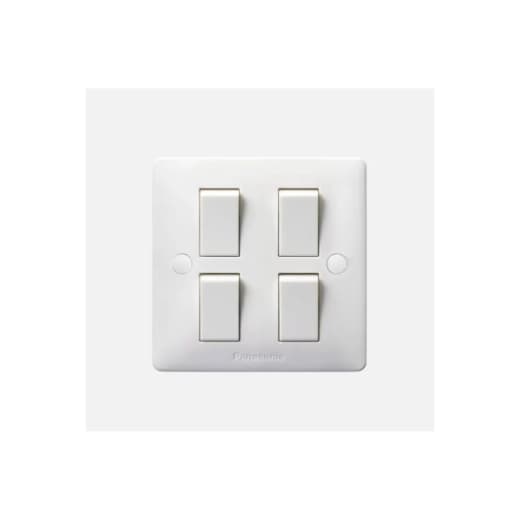 Panasonic 4-Gang 10A 2-Way Wall Switch || WDBA5092-N