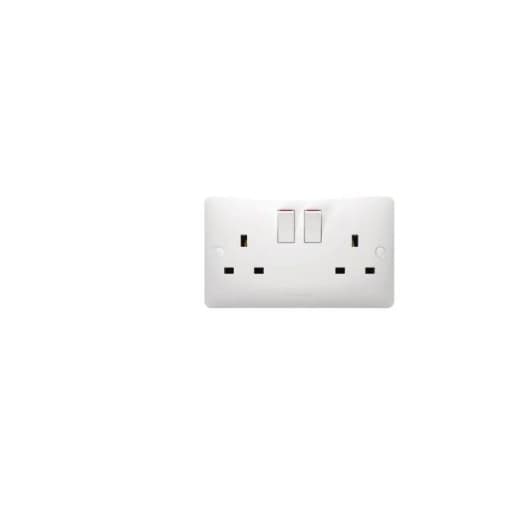 Panasonic 2-Gang 13A SP Switched Socket || WABA1221-N