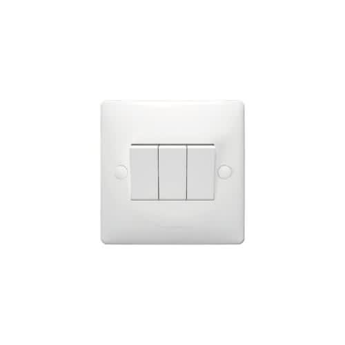 Panasonic 3 Gang 10A 2 Way Sp Switch || WABA5032-N