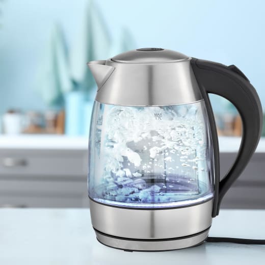 Glass Jug Kettle 1.0L, 200W, Auto Shut-Off & Boil-Dry Protection | JK790
